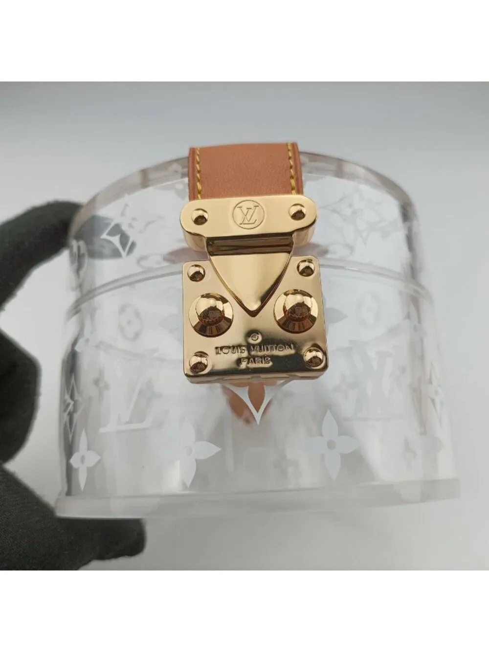 Louis Vuitton Box Scott Transparent Monogram Plexiglas Clutch